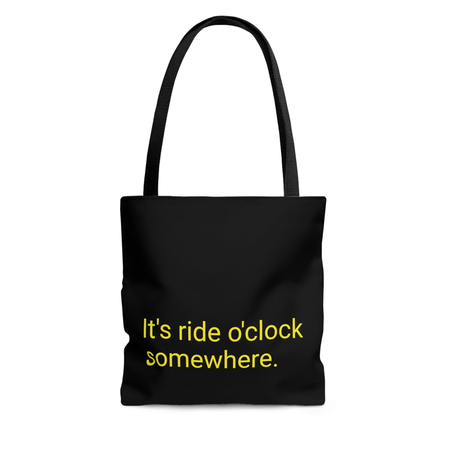 "It's ride o'clock somewhere" Bolsa de lona