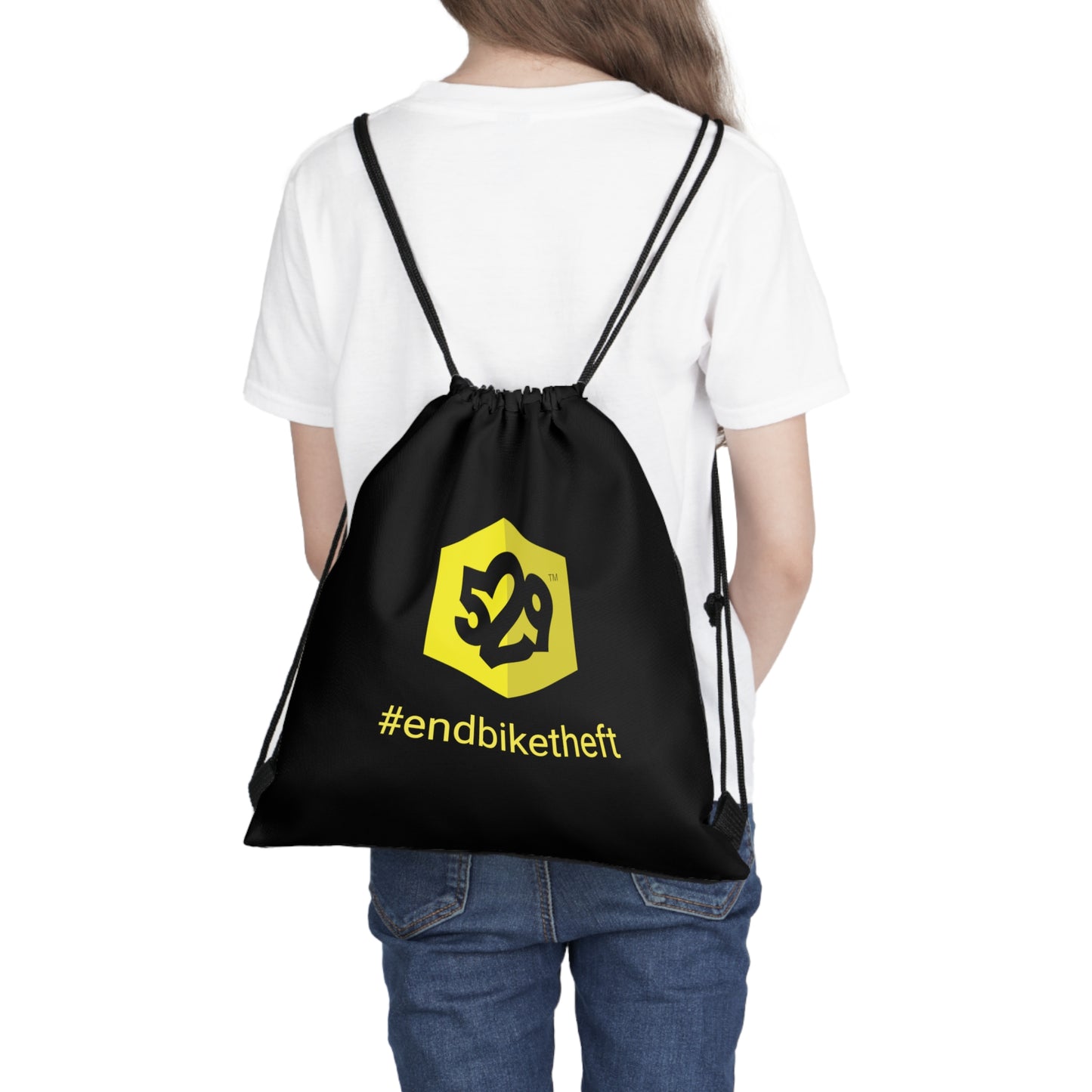 #endbiketheft Outdoor Drawstring Bag