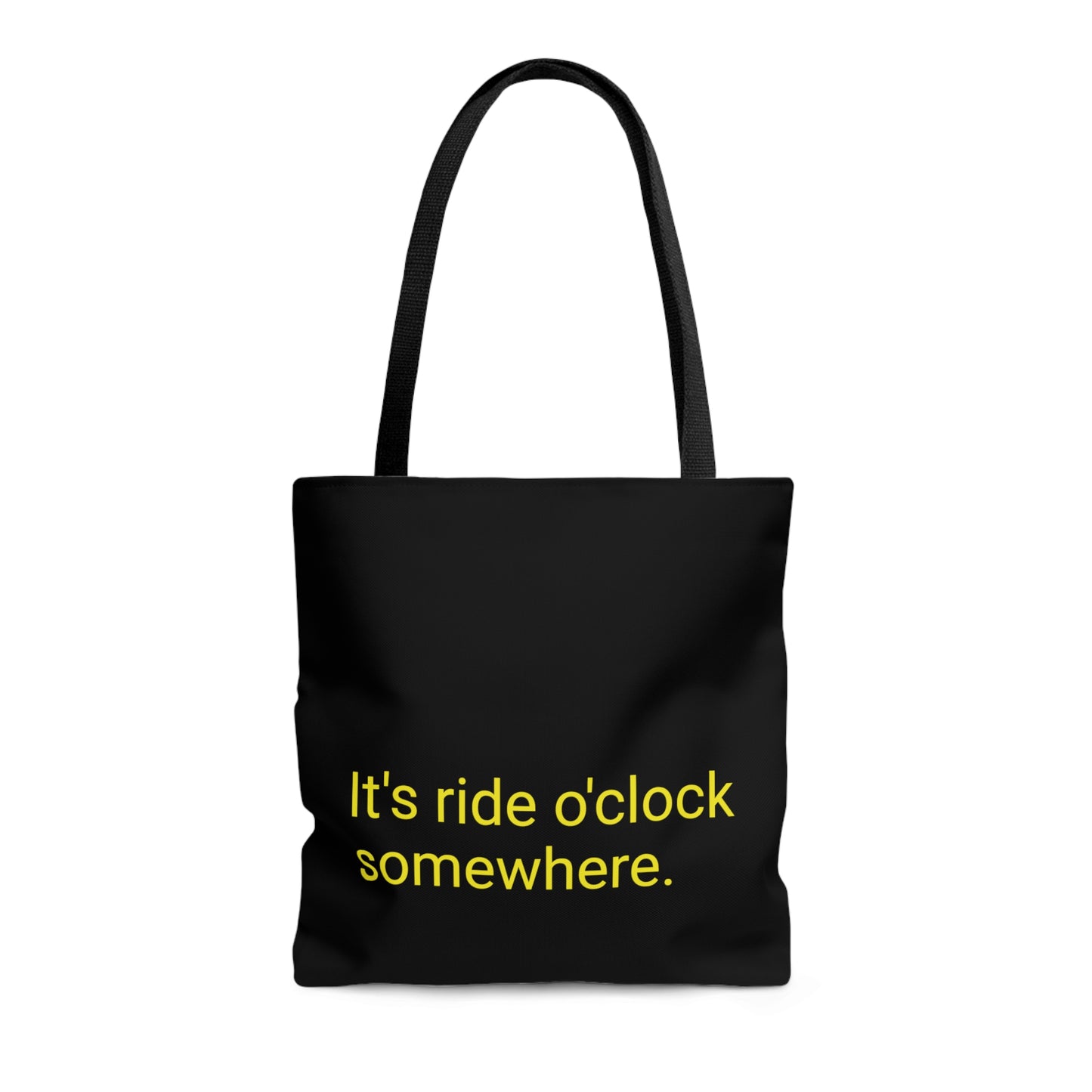 "It's ride o'clock somewhere" Bolsa de lona