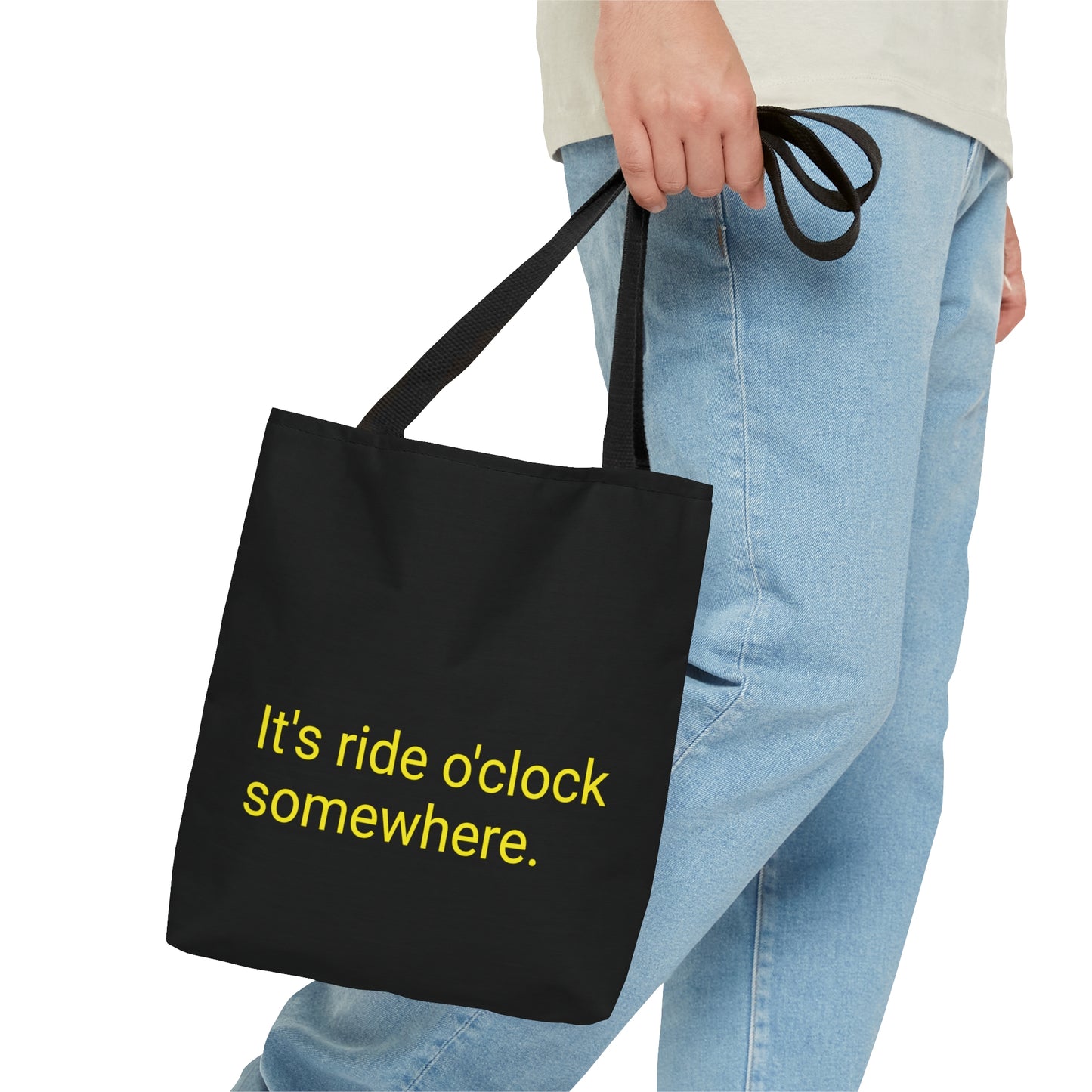 "It's ride o'clock somewhere" Bolsa de lona