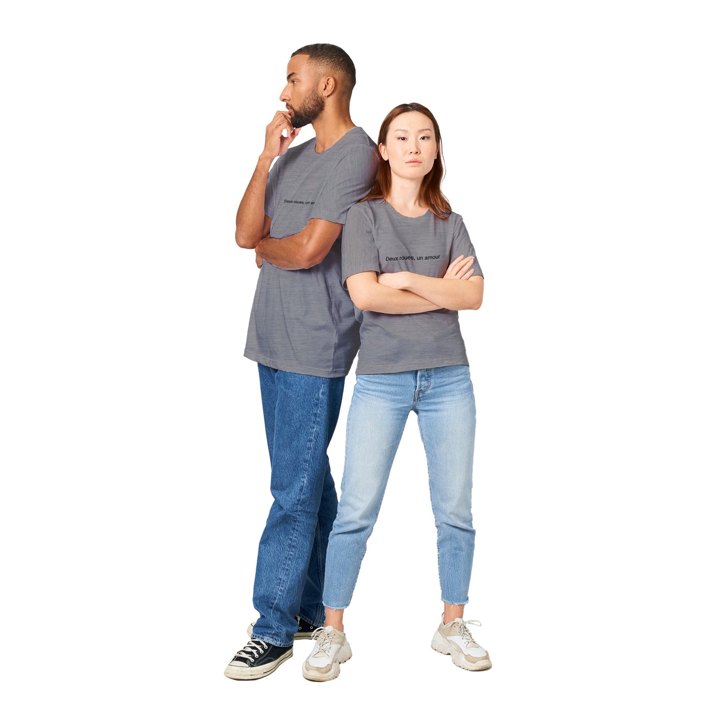 Deux roues, un amour - Triblend Unisex Crewneck T-shirt
