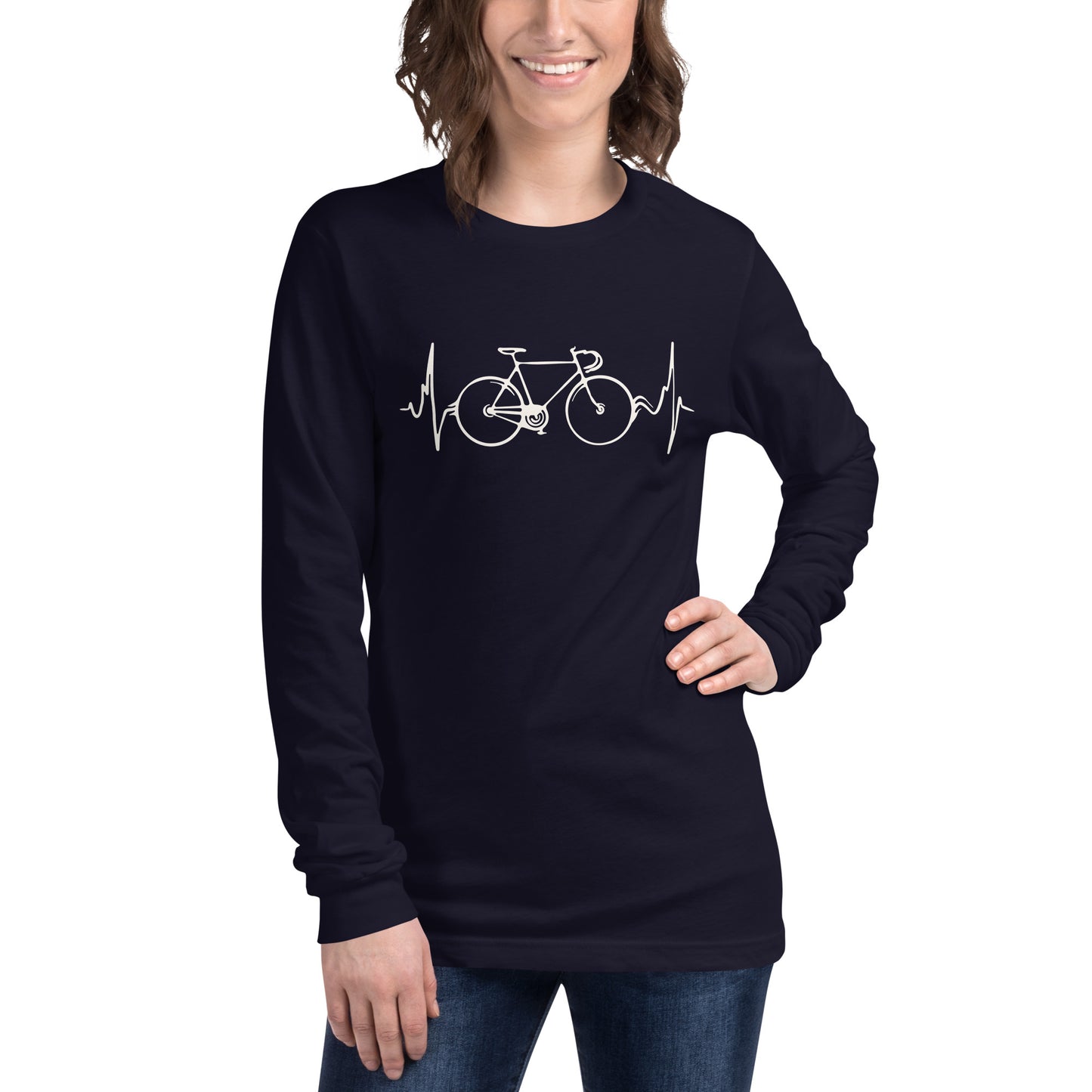 Le cyclisme, c’est la vie Tee-shirt unisexe à manches longues