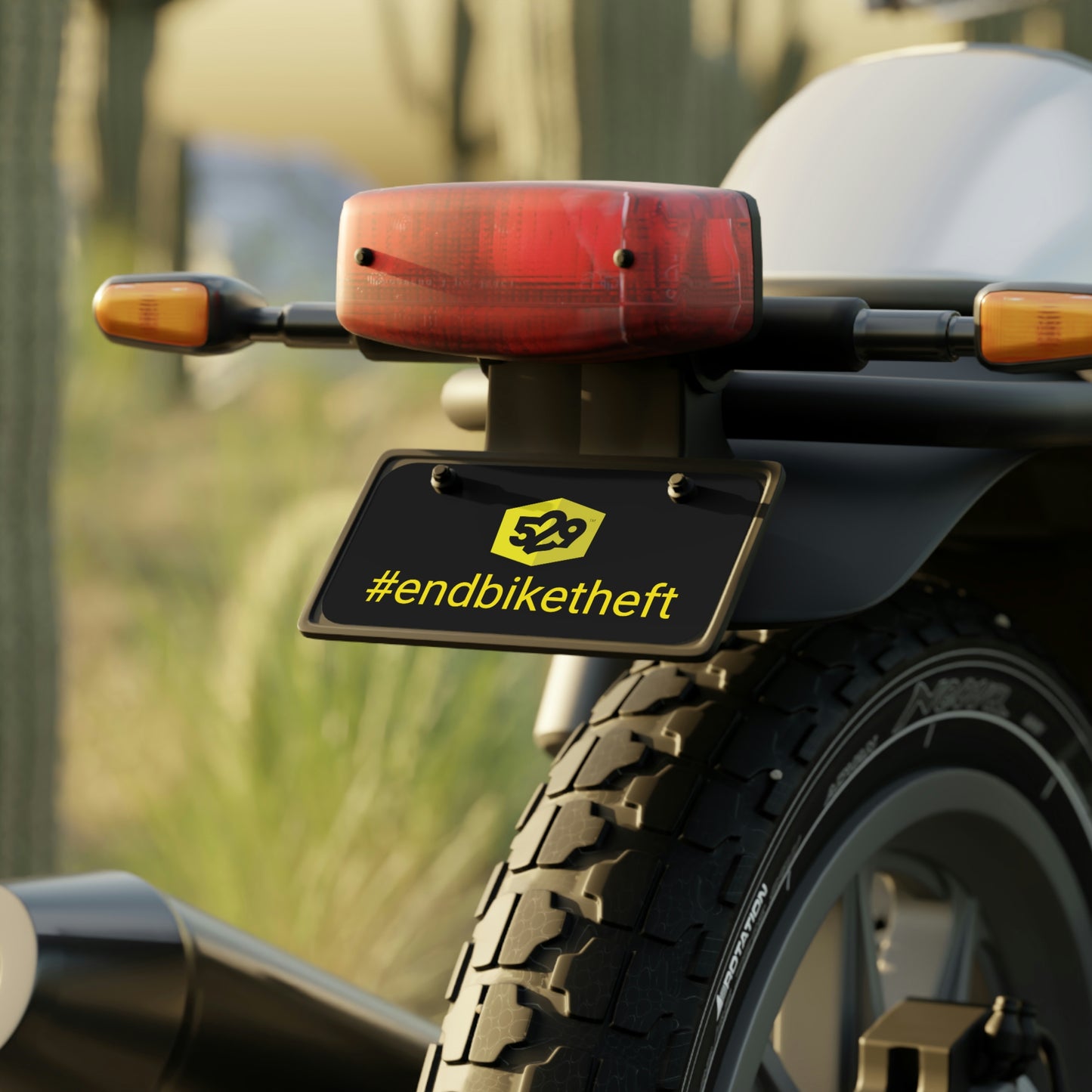 #endbiketheft mini license plate