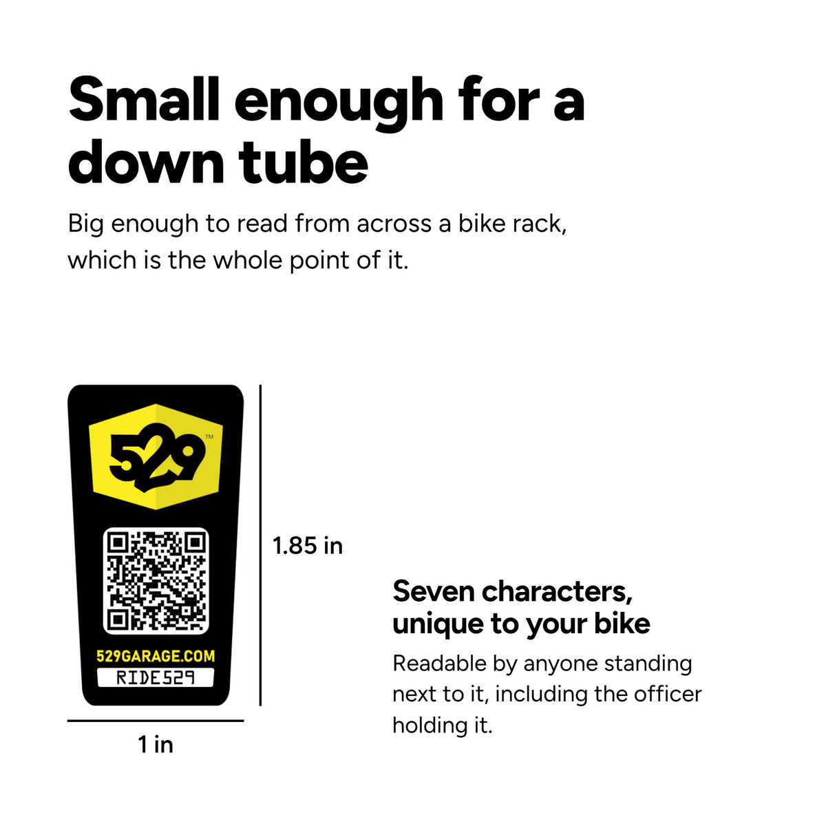 529 Shield (529 Garage Bicycle Registration Kit - US Edition)