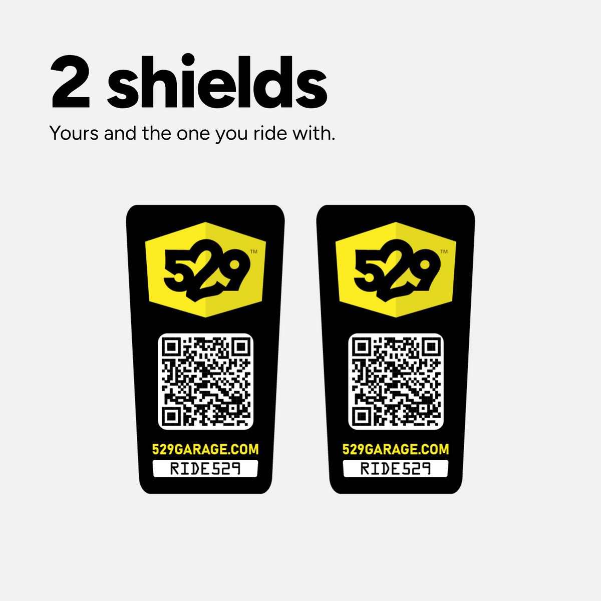 529 Shield (529 Garage Bicycle Registration Kit - US Edition)