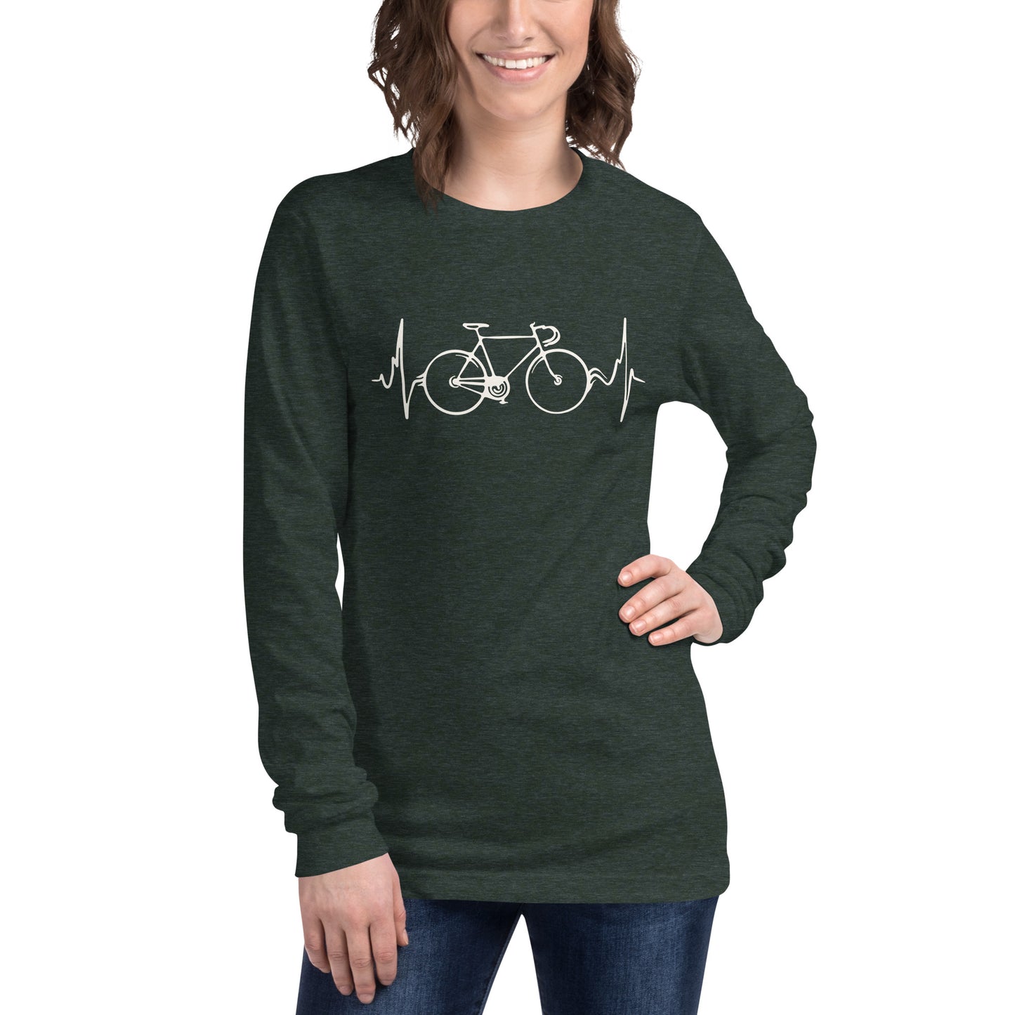 Le cyclisme, c’est la vie Tee-shirt unisexe à manches longues