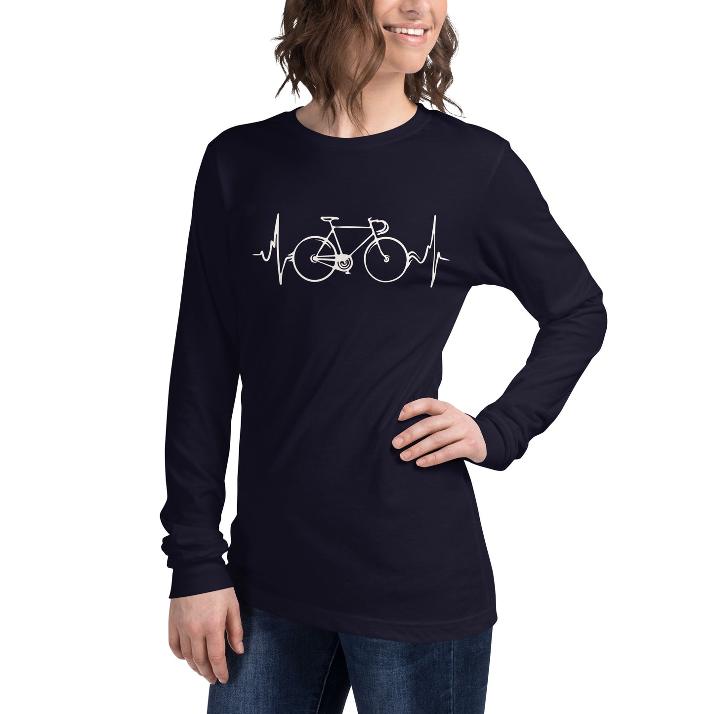 Le cyclisme, c’est la vie Tee-shirt unisexe à manches longues