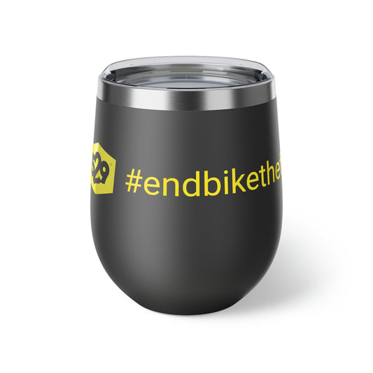 #endbiketheft Copper Vacuum Insulated Cup, 12oz