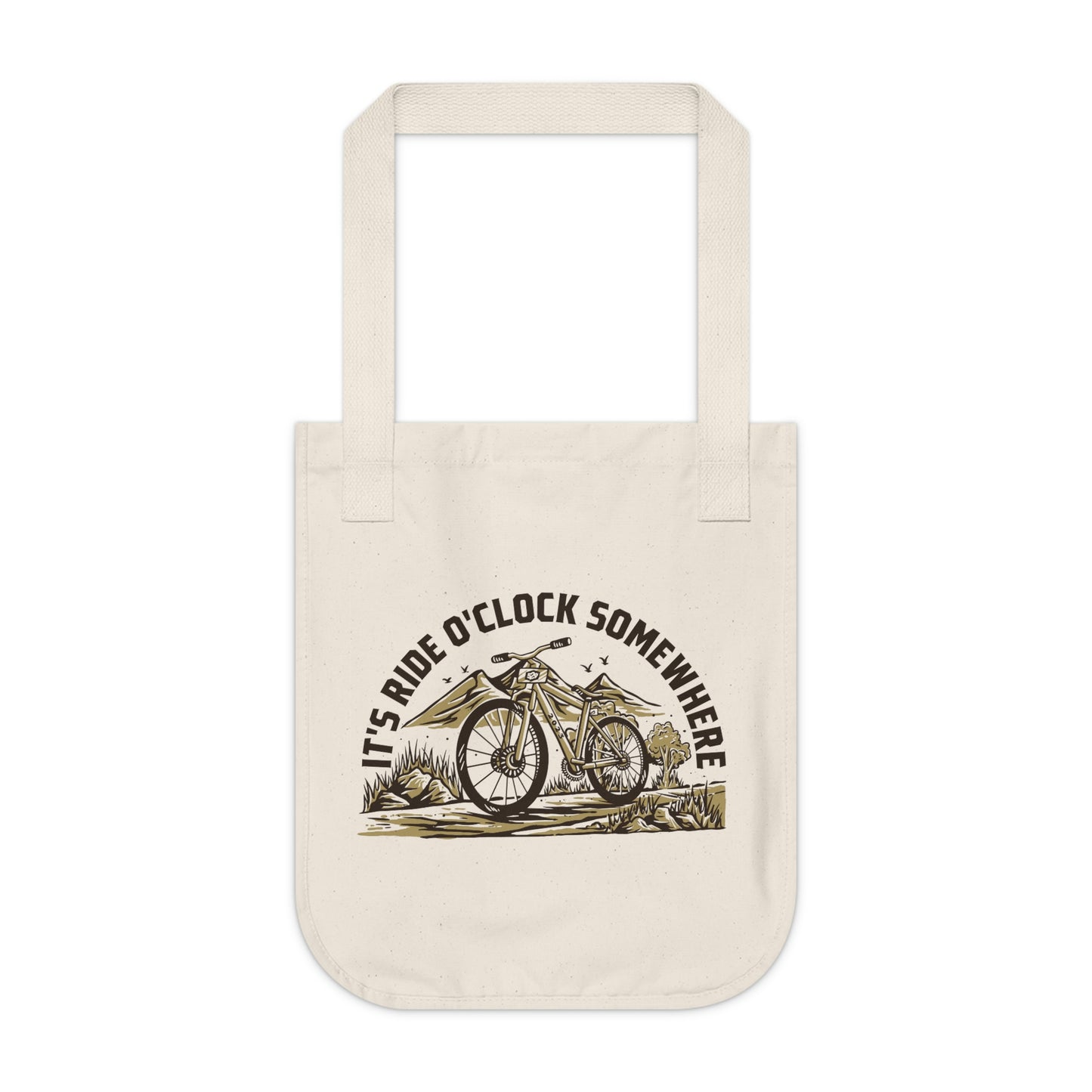 2023 529 Garage Limited Edition "It's ride o'clock somewhere" Organic Canvas Tote Bag