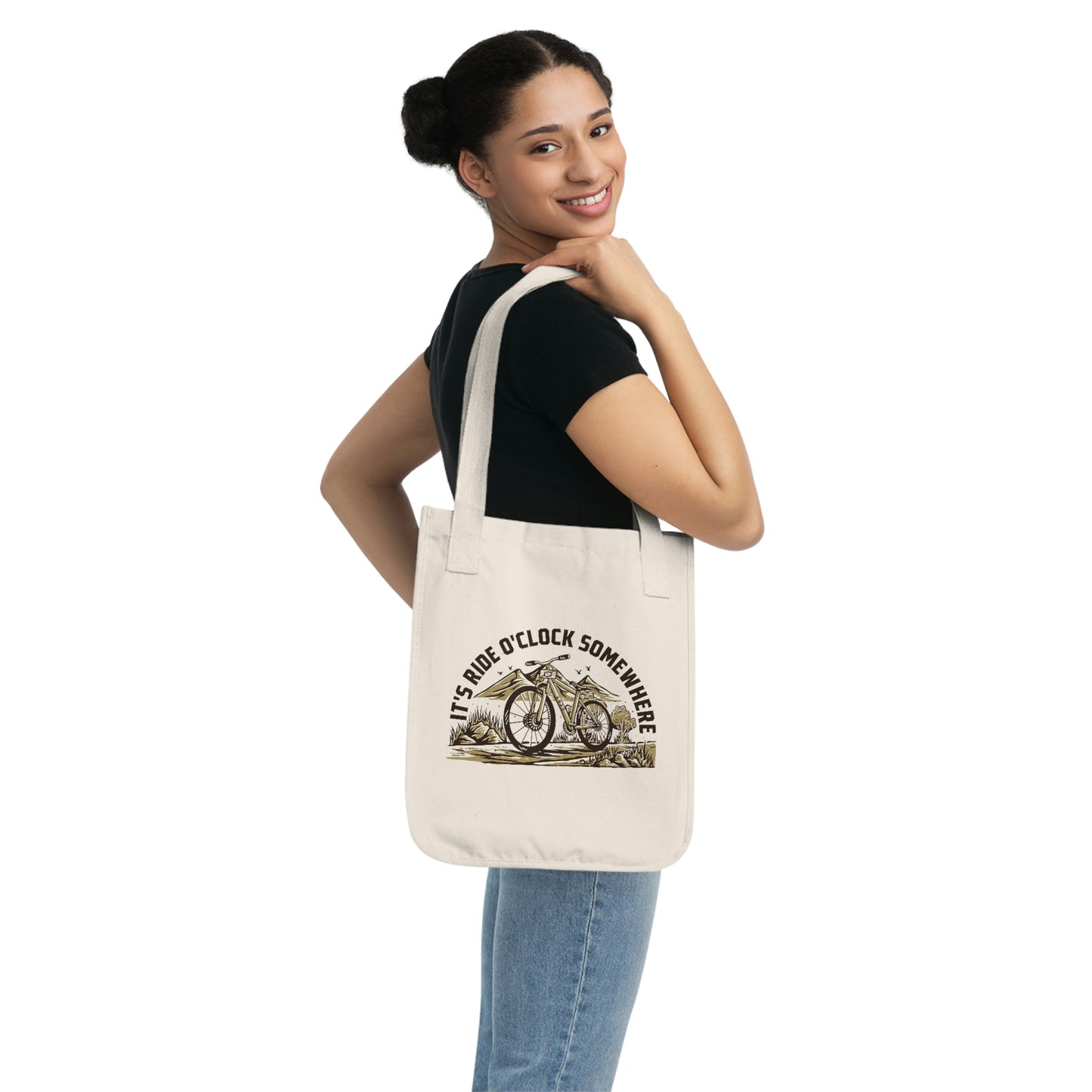 2023 529 Garage Limited Edition "It's ride o'clock somewhere" Organic Canvas Tote Bag