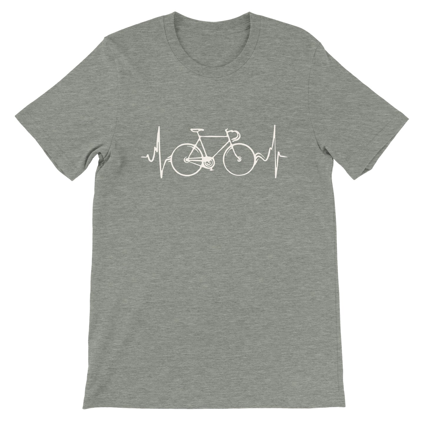 El ciclismo es la vida - Camiseta premium unisex de cuello redondo