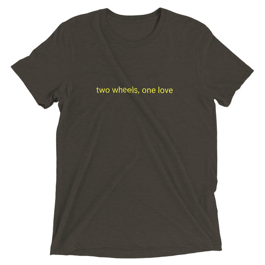 Two wheels, one love- T-shirt ras du cou unisexe Triblend