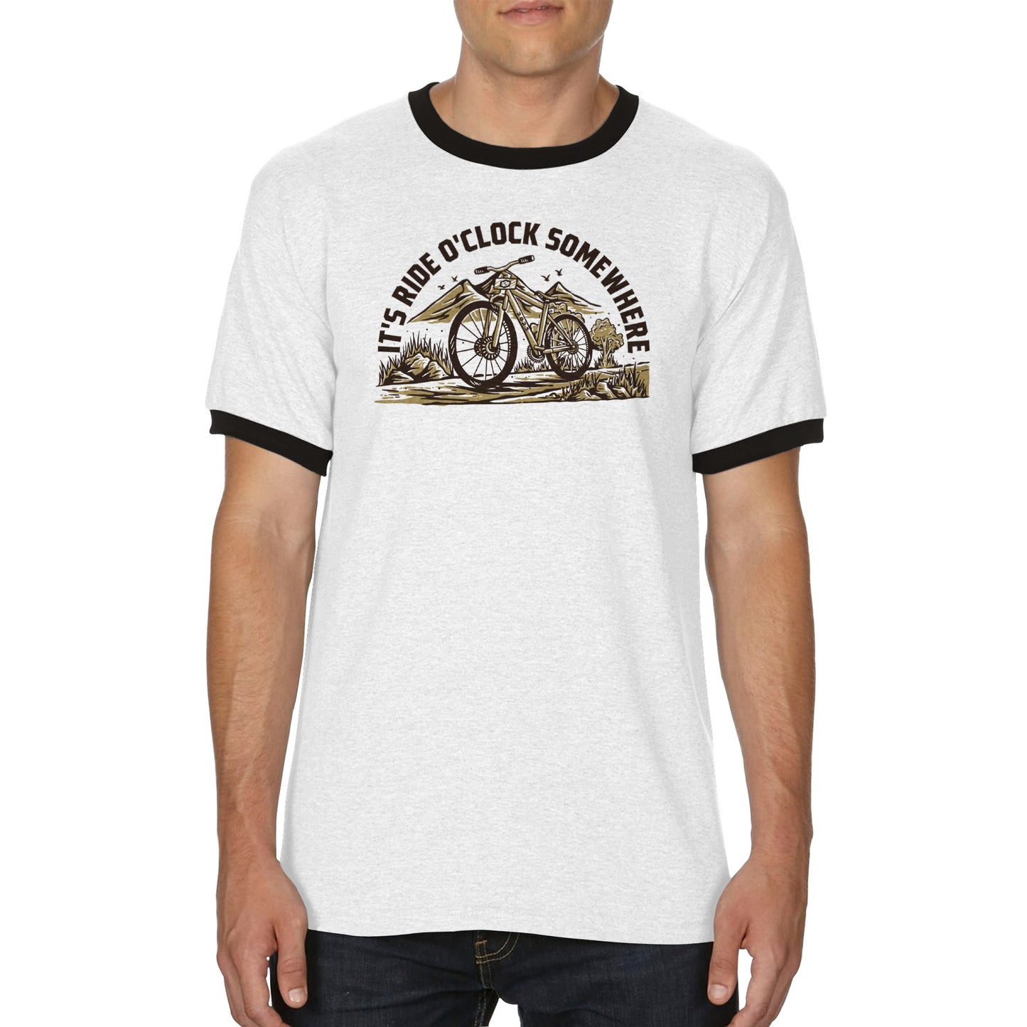 2023 Limited Edition "It's ride o'clock somewhere" Unisex Ringer T-shirt