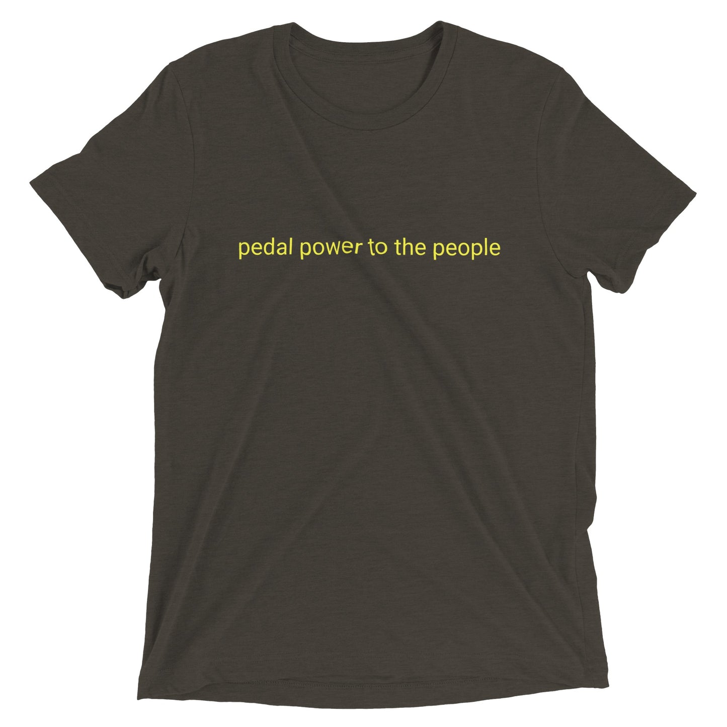 Pedal power to the people - Camiseta de cuello redondo unisex Triblend