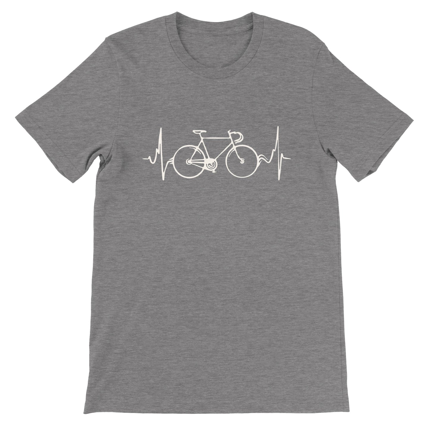 Faire du vélo, c'est la vie - T-shirt premium unisexe à col rond
